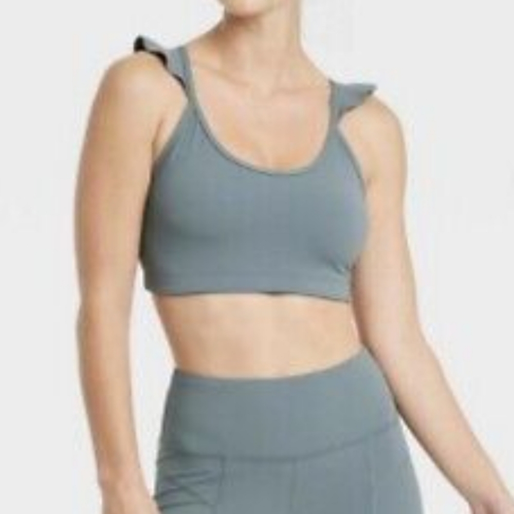 JoyLab Athletic Bra Blue Size Small